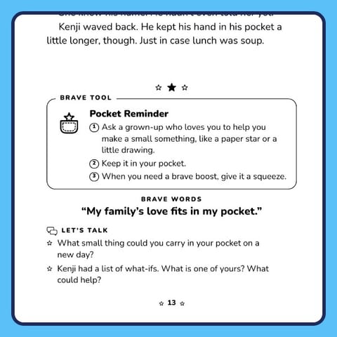 A Brave Tool page with steps and talk questions